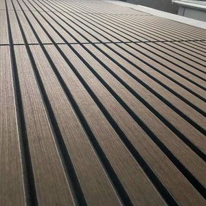 Panel Acústico de Madera, Listón de Madera, Diseño de Modelo 3D <span class=keywords><strong>Akupanel</strong></span>, Panel Acústico Moderno <span class=keywords><strong>Akupanel</strong></span> OEM, Panel Acústico de Pared de Bajo <span class=keywords><strong>Precio</strong></span>, 2400 mm - Product Image 1