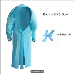 Isolement médical imperméable bleu de vêtements de protection pour la robe jetable de <span class=keywords><strong>Cpe</strong></span> d'hôpital - Product Image 5
