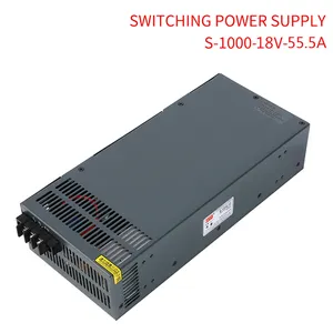 Smps Single Group Output 1000W 18 Volt 55.5A Power Supply Industrial Switching Power Supply Power Supply Units S-1000-18