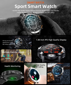Hot <strong>Sale</strong> K52 Outdoor Sports <strong>Smartwatch</strong> 1.39" Screen Realtek8763EW Chip BT Calling 400mAh Battery Health Heart Rate BP Monitoring - Product Image 2