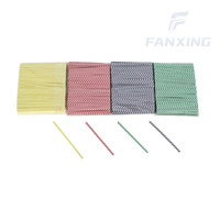 Attaches torsadées en kraft rayées FanXing 4 couleurs pour sceller les cadeaux de fête d'anniversaire des enfants
