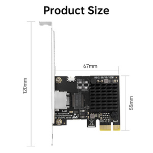 5Gbps PCIe Network Card Single Port RJ45 Ethernet Adapter 10/100/1000/2.5G/5G PCIe X1 LAN Card for <strong>Windows</strong> <strong>Linux</strong> - Product Image 5