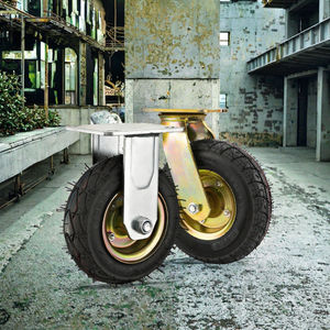 <span class=keywords><strong>Heavy</strong></span> <span class=keywords><strong>Duty</strong></span> 6 \ "8 \" 10 \ "Pneumatische Gummi rollen Schwenkbare aufblasbare stoß dämpfende Reifen Anti-Rutsch-Profil konstruktion für - Product Image 3