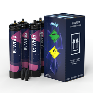 Bouteilles de gaz CO2 pour crème fouettée, qualité 5N (99,999%), 640g, en stock UE/US, OEM - Product Image 2