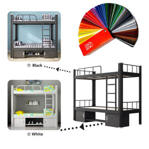 Дешевая квадратная труба, двухэтажный дом, новейший дизайн, школьное общежитие, железная роскошная мебель, двухъярусная рама, металлические кровати - Product Image 2