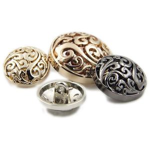 Botones <span class=keywords><strong>de</strong></span> Metal Redondos con Recubrimiento <span class=keywords><strong>de</strong></span> Color Plateado, Dorado <span class=keywords><strong>y</strong></span> Gris Metálico, Estilo Elegante, en Oferta, para Damas - Product Image 4