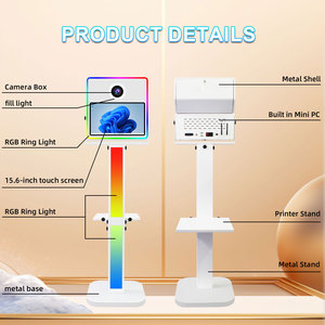 Neueste 15,6 Zoll Touchscreen Selfie Fotobox-Gehäuse mit Druckertablett Kamera Fotoautomat Tragbare DSLR Fotobox - Product Image 4