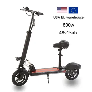 HVD-3 Fat Tire Electric Scooter 10 inch High Power 800w High Speed 40-50km/h LED Light Double Disc Brake Motor Electric Scooters