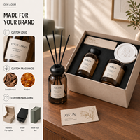 AIKUN Factory Manufacture des Coffrets Cadeaux Personnalisés avec Plusieurs Choix de Parfums, Formule Naturelle à Base de Plantes, Diffuseur de Parfum à Bâtonnets
