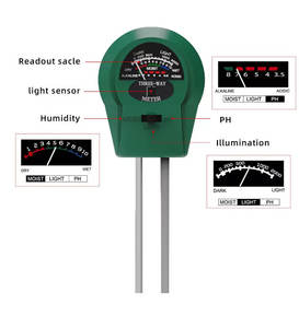 เครื่องวัดค่า <span class=keywords><strong>pH</strong></span> ความชื้นของดินแบบ3 in 1 | เครื่องทดสอบดินที่แม่นยำสำหรับสวนและพืช - Product Image 3
