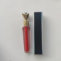 Rouge à lèvres de maquillage en or diamant, emballage de brillant à lèvres mat de 64 couleurs