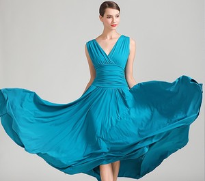OCTS8006 Haute Qualité Faible QUANTITÉ MINIMALE DE COMMANDE Livraison Gratuite Femmes Filles Élégant Rouge Vêtements de <span class=keywords><strong>Danse</strong></span> Robe De Bal - Product Image 2
