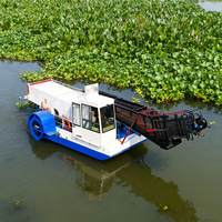 Bateau de nettoyage automatique des rivières, machine flottante de collecte des déchets pour lacs et étangs, ramasseur de déchets de surface, cueilleur de déchets