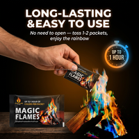 Poudres Magiques pour Feux de Couleurs Changeantes : Créez des Flammes Arc-en-ciel Enchantées pour Votre Cheminée Intérieure ou Votre Feu de Camp Extérieur