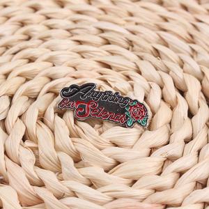 'Alles Voor Selena' Trendy Emaille Pin Van Rozenlegering, Retro Rooselement, Gepersonaliseerde Sieraden, Creatieve Broche Met Rozen - Product Image 2