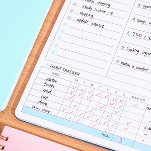 Planificador Semanal Espiral Bonito al por Mayor, Organizador de 100 Hojas, Agenda de Auto-Relleno, Diario para Regalos, Oficina, Trabajo, Escuela - Product Image 3