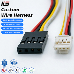 สายแปลงแบบกำหนดเอง 4 พิน PH2.0 เป็น Dupont 2.54 มม. ชุดสายไฟพร้อมตัวแปลง ตัวนำทองแดง ปลอกหุ้มไนลอน/PBT สำหรับเครื่องใช้ไฟฟ้าภายในบ้าน - Product Image 1