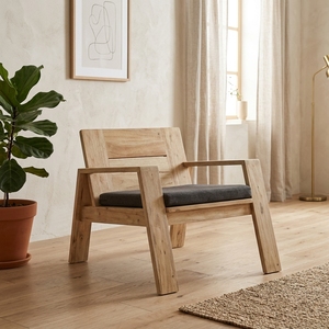 The Mykonos Lounge <b>Chair</b>, which combines modern design and comfort, is perfect for relaxing outdoors or indoors. - Product Image 2