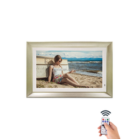 Dudukan dinding/dudukan meja, bingkai kayu Digital foto Digital tampilan Video 18.5 "19" inci Remote Control
