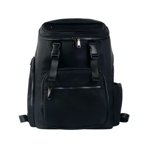 Mochila inteligente preta para laptop de 15,6 polegadas, estojo de carregamento USB para laptop, bolsa de viagem personalizada de fábrica à prova d'água 1