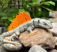 Modèle de lézard imprimé en 3D avec articulations mobiles, imprimé en PLA, personnalisable et disponible pour l'achat en gros