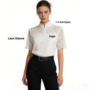 Chaleco airbag ecuestre único ARLAN para mujer, camisa polo ecuestre de manga corta, ecuestres - Product Image 1