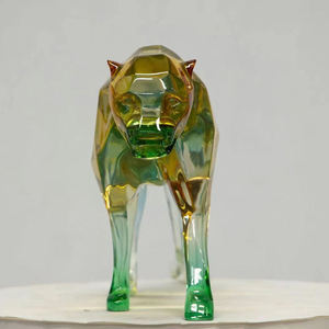 Scultura moderna in resina trasparente 3D progettata su misura-arte elettrolitica fatta a mano e da collezione con dimensioni personalizzate - Product Image 3