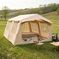 13.68 ㎡   Tente pneumatique gonflable, Nouveauté, Abri de camping pliable pour l'extérieur, Vente en gros OEM personnalisée pour le glamping familial, la plage et les pique-niques