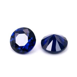 500 Pezzi/Confezione Prezzo all'Ingrosso Piccole Pietre Preziose Sciolte <span class=keywords><strong>di</strong></span> Spinello 114 #   Zaffiro Blu Taglio Rotondo Spinello Sintetico - Product Image 3