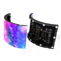 Kualitas Terbaik hemat biaya P4 256x128mm layar LED fleksibel dalam ruangan untuk pusat perbelanjaan TV toko ritel lift pencarian arah