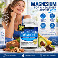 Service Personnalisé Prix de Gros 90 Capsules de Magnésium Complexe Supplément Sain Capsules de Magnésium