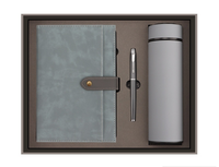Ensemble cadeau stylo et carnet en cuir PU A5 avec logo personnalisé, impression sérigraphique, avec boîte de présentation, cadeaux promotionnels d'entreprise
