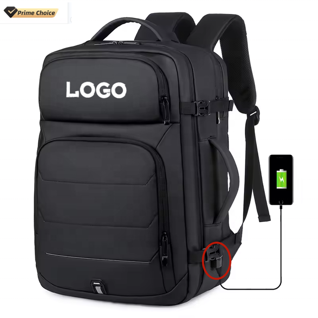 Custom Logo Smart Backpack for Travelling Bagpack Mens Business Back Packs Laptop Travel Backpack Bag With USB Charging Port