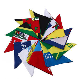 Bandana carré de drapeau de St.Kitts de pays d'impression de logo personnalisé - Product Image 2