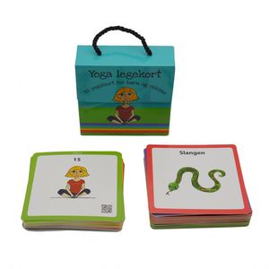Cartes flash éducatives en papier carrées Yogaiskolen Dk Yoga, apprentissage portable pour l'éducation des enfants - Product Image 2