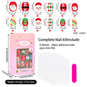 6-14Years อะคริลิคเทียมสำหรับเด็กลายการ์ตูนเจ้าหญิงชิ้น/กล่อง120 - Product Image 5