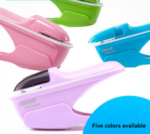 <span class=keywords><strong>Agrafeuse</strong></span> miniature portative <span class=keywords><strong>sans</strong></span> agrafes, capacité de 8 feuilles, pour reliure de documents, école et bureau - Product Image 5