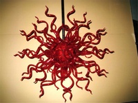 Lustre moderne en verre soufflé K9 Suspension d'intérieur de style européen pour îlot de cuisine à manger Éclairage intérieur de la maison