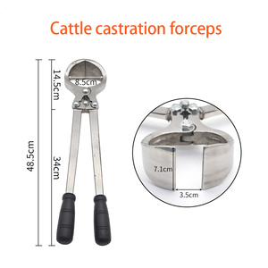 Ternak babi domba dokter hewan besi tahan karat <span class=keywords><strong>Castration</strong></span> tanpa kabel <span class=keywords><strong>Forceps</strong></span> alat cukur hewan - Product Image 5