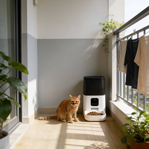 Vente flash - Distributeur automatique de nourriture pour animaux de compagnie intelligent - Mangeoire automatique pour chats - Distributeur de nourriture pour animaux - Product Image 1