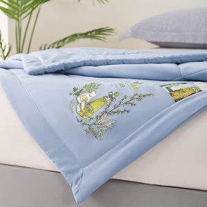 UCHI japonais n°. Couette de santé respirante d'été 1 Wild Cloud Blue Artemisia Argyi, 150x200cm, 180x200cm, pour usage domestique - Product Image 1