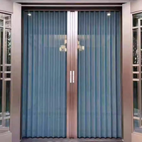 Moustiquaire de fenêtre et de porte pliante invisible en aluminium et acier inoxydable 18 mailles, style chinois, anti-moustiques, pour la maison