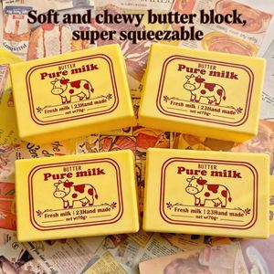 Jouet à presser en forme de <span class=keywords><strong>beurre</strong></span>, bloc de lait, chocolat, super moelleux, doux, à récupération lente, pour soulager le stress des doigts et de l'ensemble du corps. - Product Image 1