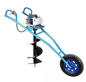 Benzine Power <span class=keywords><strong>One</strong></span>-<span class=keywords><strong>Man</strong></span> Grondboorinstallatie Aarde Auger <span class=keywords><strong>Digger</strong></span> Voor Afrastering Post Installatie - Product Image 6