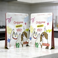 Sachet Doypack de 1,5 kg de haute qualité pour aliments pour animaux de compagnie, scellé sur huit côtés, en forme spéciale, pour l'emballage d'aliments pour chiens et chats