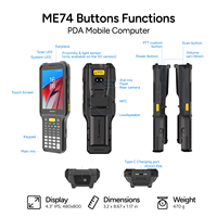 Terminal de données mobile robuste MEFERI ME74, ordinateur portable, 5G NFC RFID Android 13, lecteur de codes-barres PDA pour entrepôt