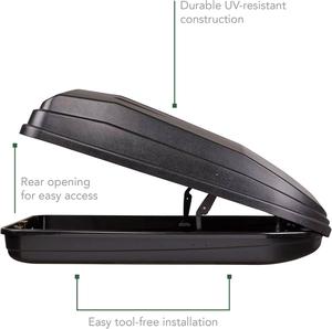 Customized <strong>Black</strong> Rear-Opening Waterproof ABS Roof-Mounted Four-Wheel Cargo Box Spinner Caster Soft Handle Lock Premium <strong>Suitcases</strong> - Product Image 5
