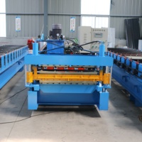 Máquina de Fabricación de Techos Corrugados Hidráulicos de Doble Capa de Alta Calidad con PLC