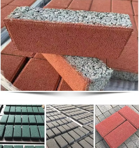 Briques de pavage en béton perméable antidérapantes, pavés en argile hautement résistants aux intempéries <span class=keywords><strong>pour</strong></span> l'aménagement paysager extérieur - Product Image 6