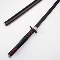 Couteaux Demon Slayer, modèle de katana d'anime japonais Kamado Tanjirou, ensemble d'épées de cosplay